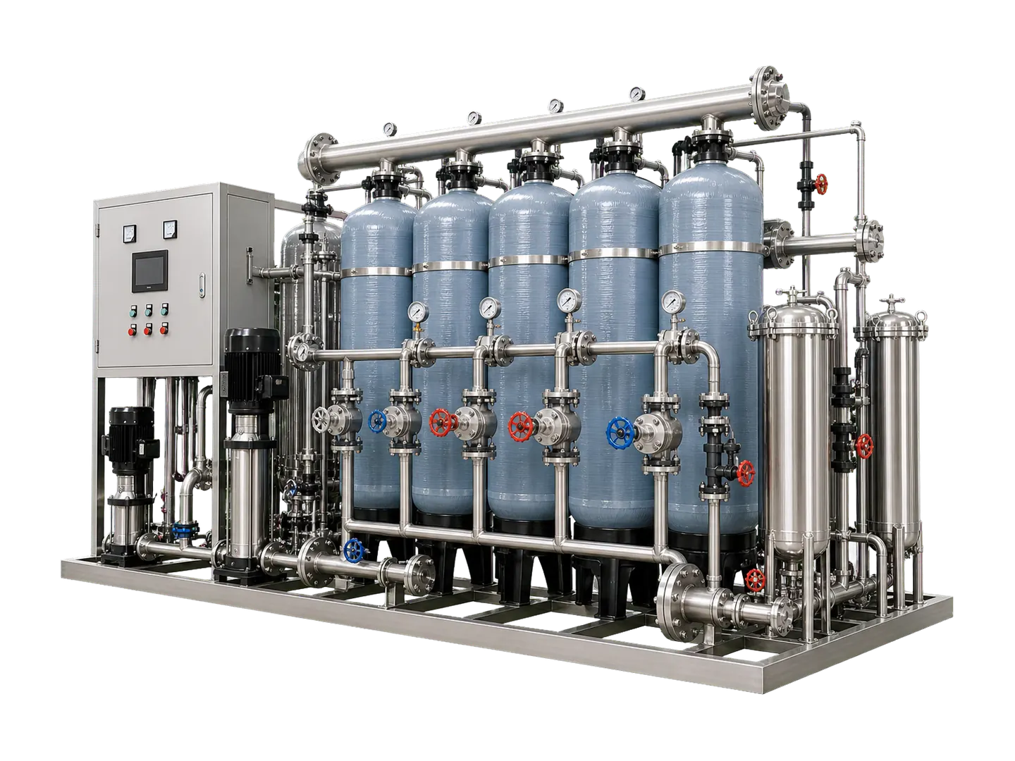 200 m3/h 200 m3/h pretreatment system configured for reverse osmosis ro pure water equipment